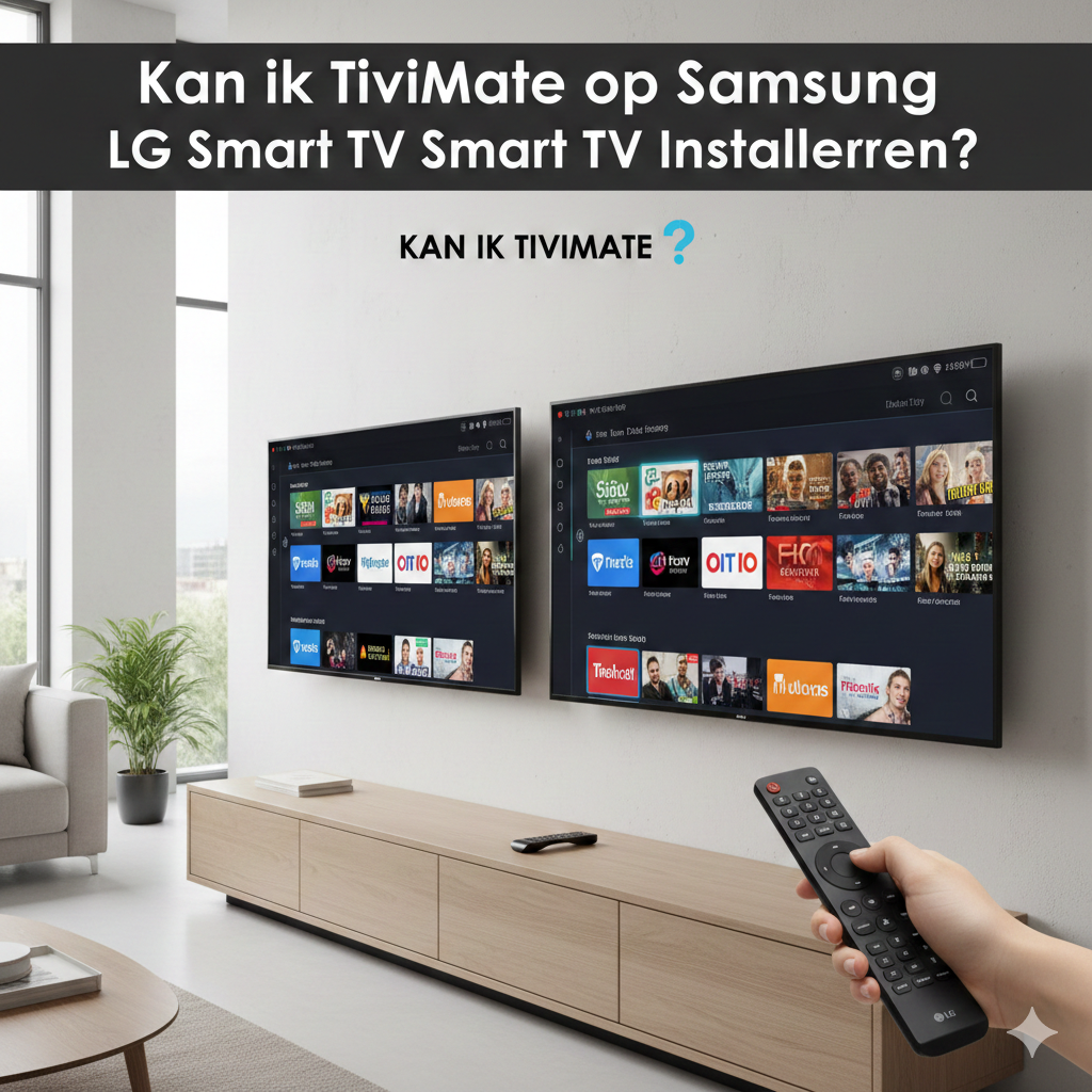 Kan ik TiviMate op Samsung of LG Smart TV Installeren